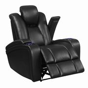 Motion power recliner chair in black by Coaster additional picture 6