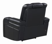 Black power motion recliner chair by Coaster additional picture 2
