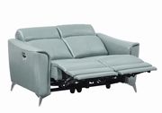 Power recliner sofa in seafoam leather / pvc by Coaster additional picture 6