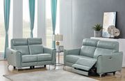 Power recliner sofa in seafoam leather / pvc by Coaster additional picture 8