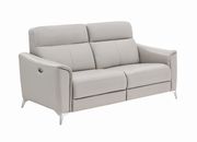 Power recliner sofa in gray leather / pvc by Coaster additional picture 7