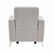 Power recliner chair in gray leather / pvc by Coaster additional picture 3