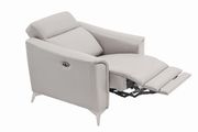 Power recliner chair in gray leather / pvc by Coaster additional picture 8