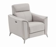 Power recliner chair in gray leather / pvc by Coaster additional picture 10