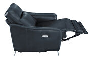 Blue finish performance leatherette upholstery power recliner chair by Coaster additional picture 5