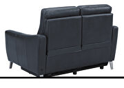 Blue finish performance leatherette upholstery power loveseat by Coaster additional picture 13