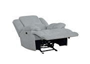 Power motion sofa upholstered in gray performance fabric by Coaster additional picture 7