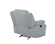 Power motion sofa upholstered in gray performance fabric by Coaster additional picture 8