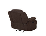 Six-piece modular power motion sectional upholstered in a brown performance-grade fabric by Coaster additional picture 14
