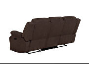 Six-piece modular power motion sectional upholstered in a brown performance-grade fabric by Coaster additional picture 18
