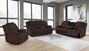 Six-piece modular power motion sectional upholstered in a brown performance-grade fabric by Coaster additional picture 9