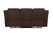 Power motion sofa upholstered in brown performance fabric by Coaster additional picture 7