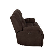 Power motion sofa upholstered in brown performance fabric by Coaster additional picture 8