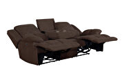 Power motion sofa upholstered in brown performance fabric by Coaster additional picture 10