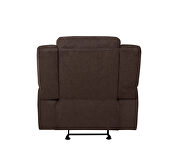 Power glider recliner upholstered in brown performance fabric by Coaster additional picture 7