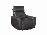 Power2 recliner chair in gray top grain leather by Coaster additional picture 8