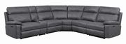 6 pc power2 sectional in gray breathable leatherette by Coaster additional picture 4