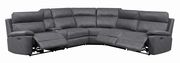 6 pc power2 sectional in gray breathable leatherette by Coaster additional picture 5