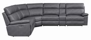 6 pc power2 sectional in gray breathable leatherette by Coaster additional picture 7