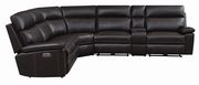 6 pc power2 sectional in brown breathable leatherette by Coaster additional picture 2