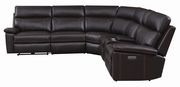 6 pc power2 sectional in brown breathable leatherette by Coaster additional picture 3