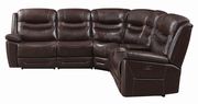 6 pc power2 sectional in brown leather / pvc by Coaster additional picture 4