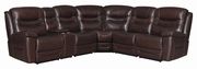 6 pc power2 sectional in brown leather / pvc by Coaster additional picture 8