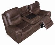 Power2 sofa in chocolate faux suede additional photo 3 of 11