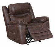 Power2 glider recliner in chocolate faux suede by Coaster additional picture 7