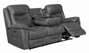 Power2 sofa in dark gray faux suede by Coaster additional picture 7