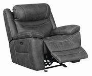 Power2 glider recliner chair in faux suede by Coaster additional picture 7