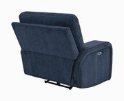 Power2 sofa in navy blue chenille fabric by Coaster additional picture 3