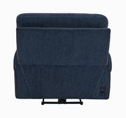 Power2 recliner chair in navy blue chenille by Coaster additional picture 4