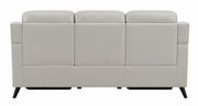 Power sofa in beige leather / pvc by Coaster additional picture 2