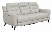 Power sofa in beige leather / pvc by Coaster additional picture 8