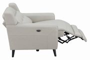 Power recliner in beige leather / pvc by Coaster additional picture 3