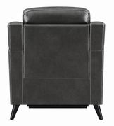 Power recliner in black leather / pvc by Coaster additional picture 4