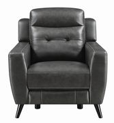 Power recliner in black leather / pvc by Coaster additional picture 6