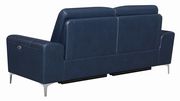 Power sofa in ink blue leather / pvc by Coaster additional picture 3