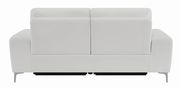 Power sofa in white leather / pvc by Coaster additional picture 2