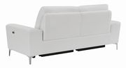 Power sofa in white leather / pvc by Coaster additional picture 3