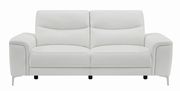 Power sofa in white leather / pvc by Coaster additional picture 5