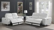 Power sofa in white leather / pvc by Coaster additional picture 9