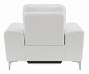 Power recliner chair in white top grain leather / pvc by Coaster additional picture 4