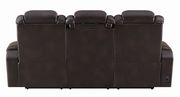 Power2 sofa in top grain espresso leather additional photo 3 of 11