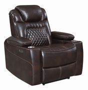 Power2 recliner in espresso top grain leather by Coaster additional picture 9