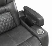 Power2 sofa in charcoal gray top grain leather by Coaster additional picture 7