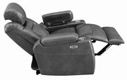 Power2 recliner charcoal gray recliner chair by Coaster additional picture 3