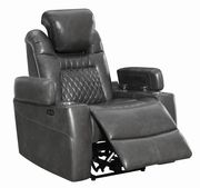 Power2 recliner charcoal gray recliner chair by Coaster additional picture 7