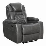 Power2 recliner charcoal gray recliner chair by Coaster additional picture 10